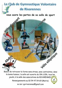 Nouveau salle de sport à Rivarennes